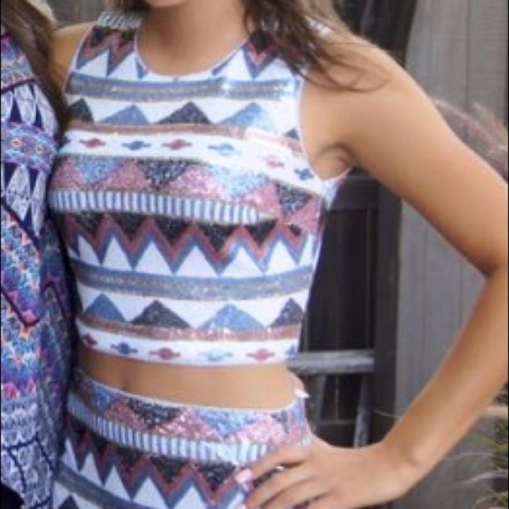 Two piece bebe Homecoming dress